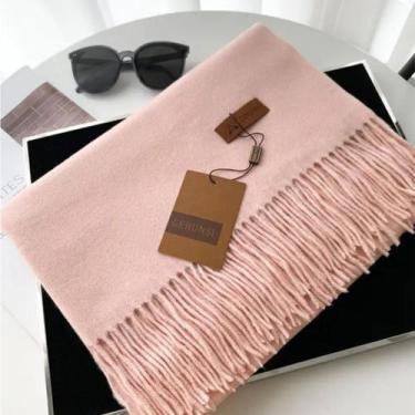 Imagem de Cachecol Lenço Echarpe Pashmina Grossinho Feminino - cashmere, Rosa
