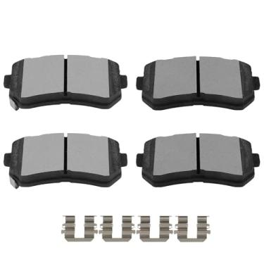 Imagem de SCITOO D1829 Conjuntos de pastilhas de freio de cerâmica traseiras com substituição de ferragens para Hyundai para Sonata 2016 2017 2018 2019, para Kia para Optima 2016 2017 2018 2019 2020