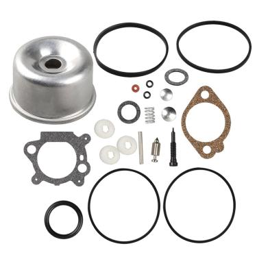 Imagem de Buckbock Kit de revisão de carburador 493762 e tigela flutuante para Briggs and Stratton 498260 492495 796611 493640 490937 398183 498261 para carburadores 20-141-1 20-141 adequado para 3,5 Motor 4HP