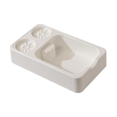 Imagem de Ｂｅｓｇａ Estação de absorção Espresso Organizador de café expresso Non Slip Station Base Material PP seguro para de barra de cafeteria, Branco