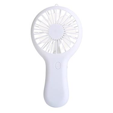 Imagem de CHNLML Ventilador portátil recarregável, mini ventilador de mão portátil alimentado por bateria com base de cílios, arte de unhas, ventilador de maquiagem para meninas, mulheres, crianças, mini