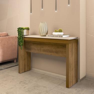 Imagem de Aparador 1,20 Mt Moon Tamburato 50 Mm Pinho/off White