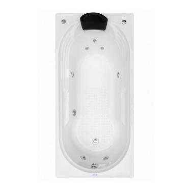 Imagem de Banheira De Hidromassagem Mondialle Modelo Ascoli Essencial 180cmx80cmx43cm Em Acrílico Branco