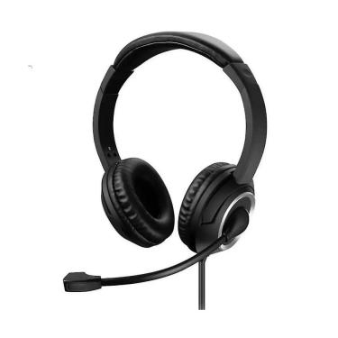 Imagem de Headset Com Fio Hf600 Conexão P3 E Usb Cabo De 240cm...