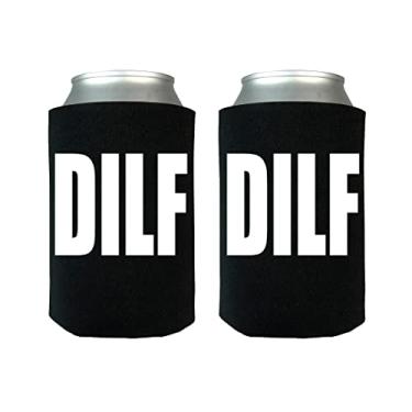 Imagem de Rogue River Tactical Engraçado Dilf Dobrável Lata De Cerveja Garrafa Refrigeradora Mangas 2 Pacote