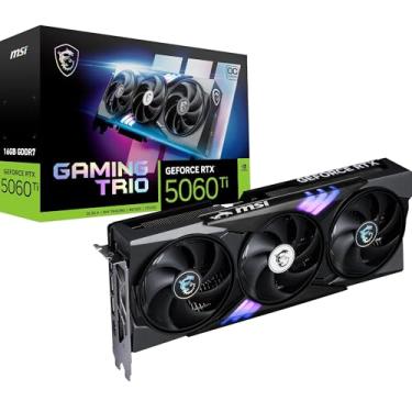 Imagem de MSI GeForce RTX 5060 Ti Gaming Trio OC, 16GB GDDR7, 2647MHz, 3 DisplayPort + HDMI