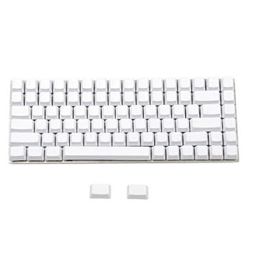 Imagem de YMDK Conjunto De Teclas Em Branco E Preto Dolch Pbt 84, 68 64, Perfil Oem, Para Teclado Mecânico Mx Keychron K2 K6 Keycool Tada68 Yd64 (Branco)