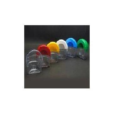 Imagem de Comedouro Meia Lua InjetFour com Tampa - Diversas cores - Azul, Azul