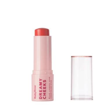 Imagem de Blush cremoso em stick ruby rose dreamy cheeks solar orange hb-m01-8 6