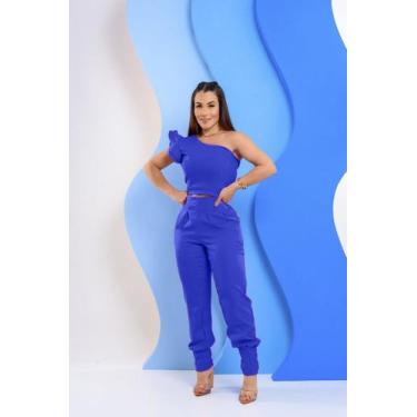 Imagem de Conjunto Feminino de Calça Social Feminino em Alfaiataria Elegante  - 