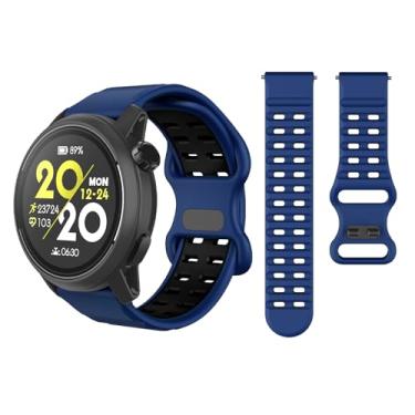 Imagem de OVERSTEP Pulseira de relógio para Coros Pace 3/Apex 2 Pro/Apex 46 mm, Garmin Venu 2/3/Forerunner 265/255-22 mm, pulseira esportiva à prova de suor masculina e feminina