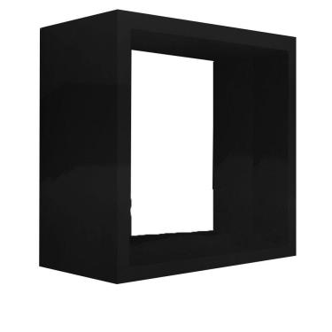 Imagem de Nicho Decorativo 20x20x15 cm Em Mdf Preto
