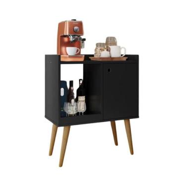 Imagem de Aparador Buffet Cantinho do Café com Pés Retrô 1 Porta e Nicho Linus -