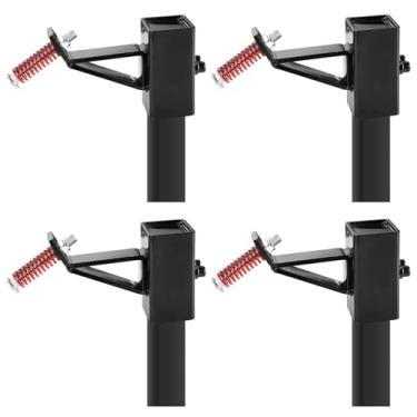 Imagem de PEUTIER 4 Peças De Suportes Aço Para Alvos, Suporte Em T Com Altura Ajustável, Base Tiro Ar500, Adaptador Conversão Gongo Caça