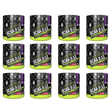 Imagem de Kit 12 BCAA 2:1:1 Powder Wod Nutrition-Unissex