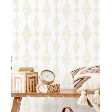 Imagem de MelunMer Papel de parede moderno para contato boho para armários/gavetas 900 cm L 43 cm C papel de parede removível autoadesivo para quarto/banheiro à prova d'água