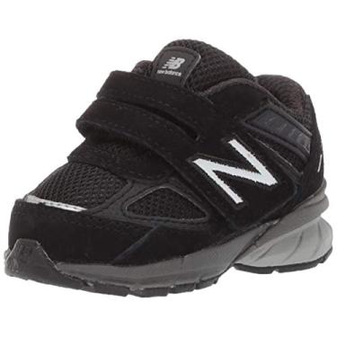 Imagem de New Balance Tênis unissex Baby 990 V5 Hook and Loop, Preto/preto, 3 X-Wide Infant