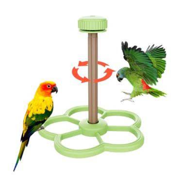 Imagem de Poleiro Para Papagaios - Brinquedo Catavento Inteligente Papagaios - Suporte Interativo de Brinquedo para Araras, Calopsitas, Periquitos e Agapornis