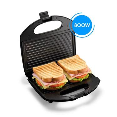 Imagem de Sanduicheira 2 em 1 Luz Indicadora Trava de Fechamento 800W 127V Elgin