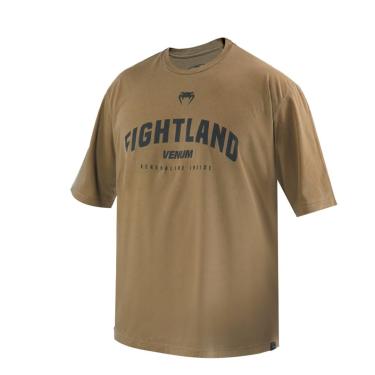 Imagem de Camiseta Venum Oversized Fightland Custom Brown, Tamanho GG