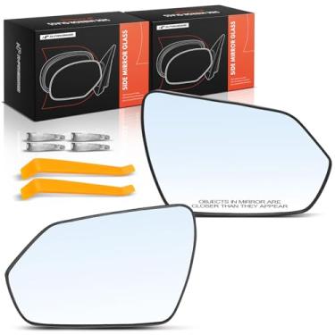 Imagem de A-Premium 2 peças de vidro espelhado aquecido do lado esquerdo do motorista com placa de suporte compatível com Hyundai Elantra 2021 2022 2023 2024 - retrovisor lateral externo plano e convexo