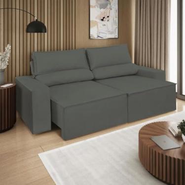 Imagem de Sofá Retrátil/reclinável 1,50m Confortável Balaqui Decor Cor:cinza