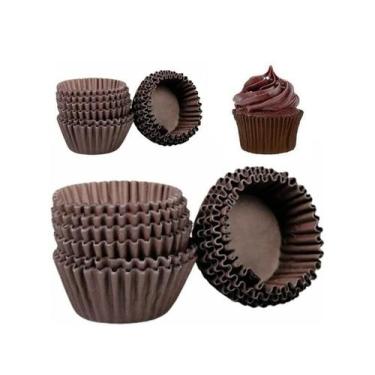 Imagem de Forminha Cupcake Impermeável Forno Chantilly Glacê Confeitaria Mini Bo