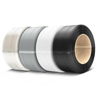 Imagem de SUNLU Refil de filamento PETG 1,75 mm, refil de filamento de impressora 3D PETG, adequado para filamento de laboratório de bambu e carretéis SUNLU reutilizáveis, 0,5 kg por carretel, pacote com 4, 4