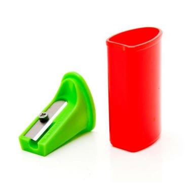 Imagem de Apontador com Depósito Jumbo Vermelho - Faber Castell - Faber-Castell