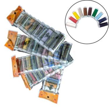 Imagem de Kit 50 Linhas Costura 183m Caseira Doméstica Sortida Colors - berto im