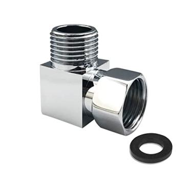 Imagem de Adaptador de encaixe de desviador de água, adaptador de conector de mangueira Add-A-Tee G1/5.1 cm para adaptador de válvula angular, braços de chuveiro, pulverizador de bidê de vaso sanitário