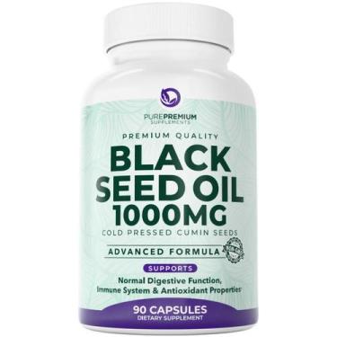 Imagem de Suplemento de óleo de semente preta PurePremium 500 mg 90 cápsulas - P