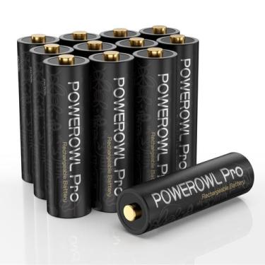 Imagem de Pilhas AA recarregáveis POWEROWL 2800mAh - 12 unidades