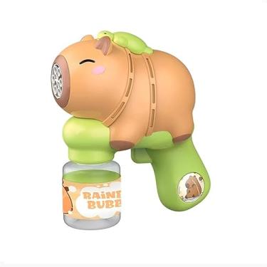 Imagem de Pistola de Bolhas de Sabão Infantil, Formato Capivara, Brinquedo para Diversão