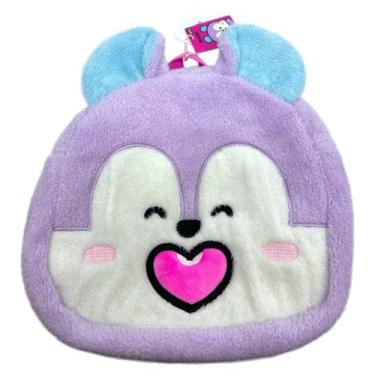 Imagem de Mochila infantil de pelucia macia bt21 mang original miniso
