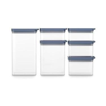 Imagem de Kit 6 Potes Herméticos e Organizadores de Geladeira Electrolux Empilháveis e Modulares