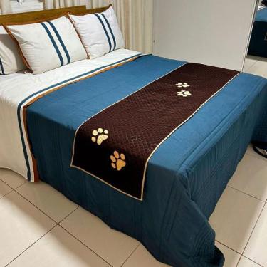 Imagem de Peseira Cama Casal King Impermeável para Pet - Comfort Pet, Marrom