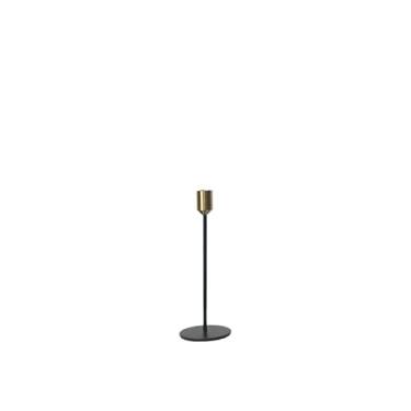 Imagem de Castiçal votivo de ferro mesa de jantar castiçal de metal de cabeça única galvanizado casamento ornamentos de castiçal dourado decoração de sala de jantar