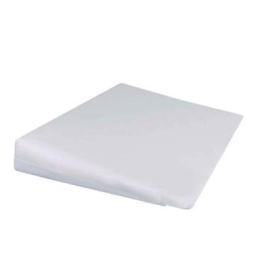 Imagem de Travesseiro Triangular Encosto, Travesseiro Antirefluxo para Berço Mini Cama Antialérgico com Capa Lavável (Capa e Espuma)(Branco)
