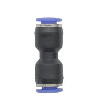 Imagem de XMGKMN Robusto 4/6/8/10/12/14/16 mm Conector reto deslizante rápido sistema de irrigação por nebulização de jardim componentes pneumáticos de junta de acesso rápido (cor: prata)