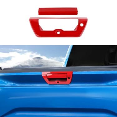 Imagem de Para Ford F150 2015-2020 Tampa da maçaneta da porta traseira moldura decorativa, capas de maçaneta traseira externa automática