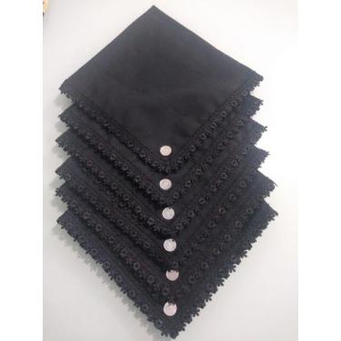 Imagem de Guardanapo com bico - No encanto do lar , Preto