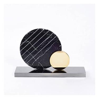 Imagem de Ornamentos modernos minimalistas, geométricos, decoração de quarto, decoração macia, anel de metal, mármore, decoração de varanda, vida feliz, decoração de casa, ornamentos decorativos