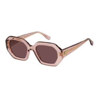 Imagem de Óculos de Sol Feminino Tommy Hilfiger TH 2155/S Rosa Translúcido-Feminino