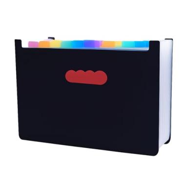 Imagem de Pasta Arquivo Organizadora 24 Divisórias Documentos A4 600 Folhas Sanfonada Organização