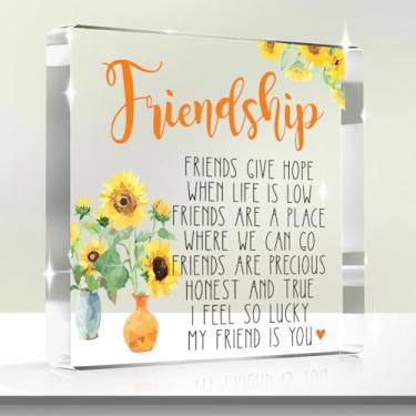 Imagem de Placa decorativa acrílica presentes para homens e mulheres, decorações de mesa para mãe, pai, avó amigas (quadrado2283)