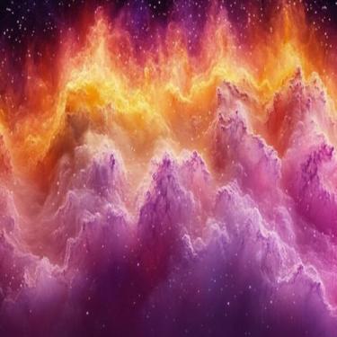 Imagem de Quadro Decorativo Abstrato Colorido com Estampa Vibrante para Decoração Moderna 40x40cm