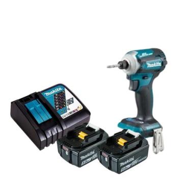 Imagem de Parafusadeira De Impacto Makita 2 Baterias 5ah Dtd172z Carregador Rapi