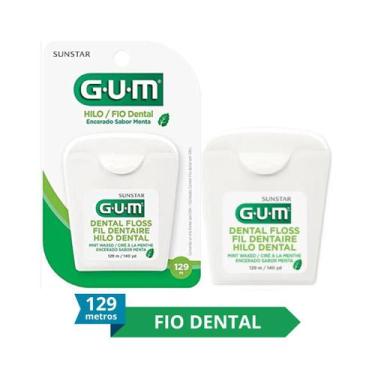 Imagem de Fio Dental Encerado Sabor Menta 129m - GUM