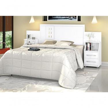 Imagem de Cabeceira Camily Casal Extensível Branco